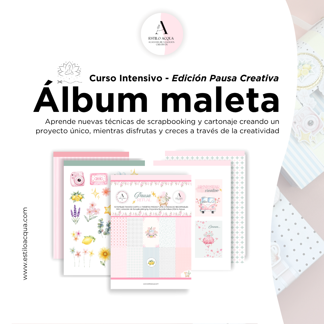 Curso Intensivo | Álbum Maleta · Edición Pausa Creativa