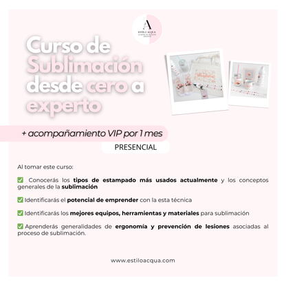 Curso de sublimación desde cero a experto