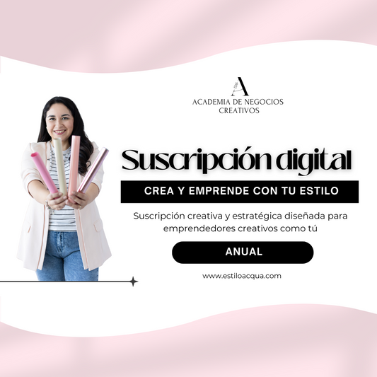 Suscripción Digital Anual - Crea y emprende con tu estilo